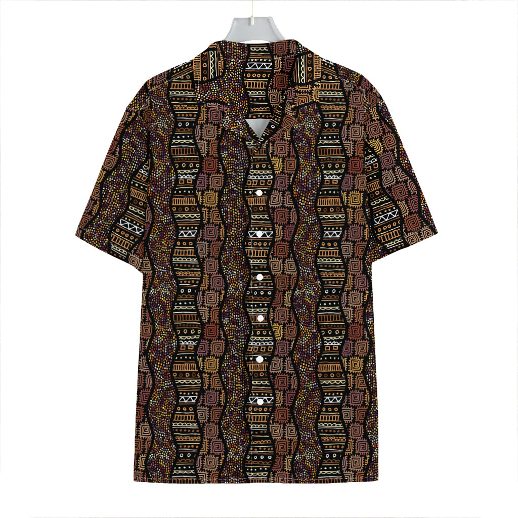 African Afro Inspired Pattern Print Hawaiian Shirt