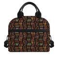 African Afro Inspired Pattern Print Insulated Lunch Bag