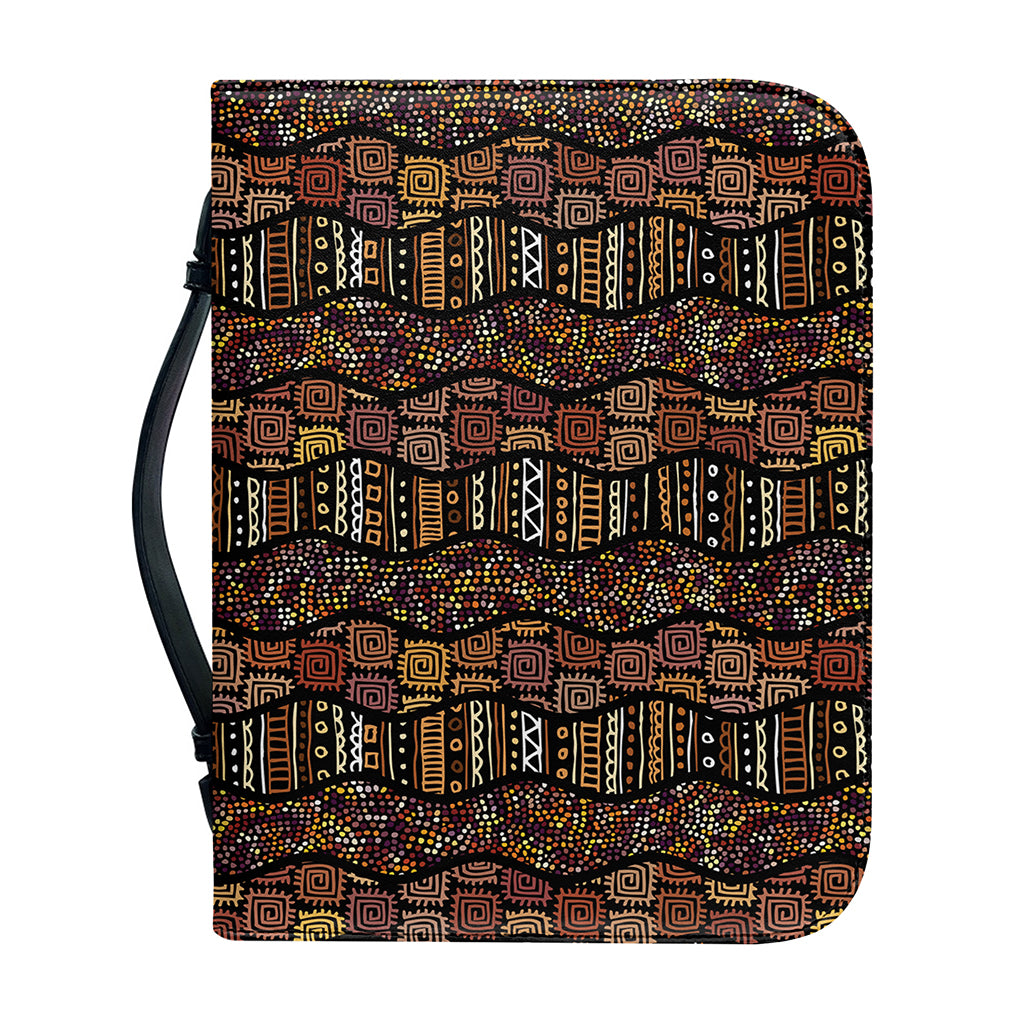 African Afro Inspired Pattern Print Leather Bible Cover