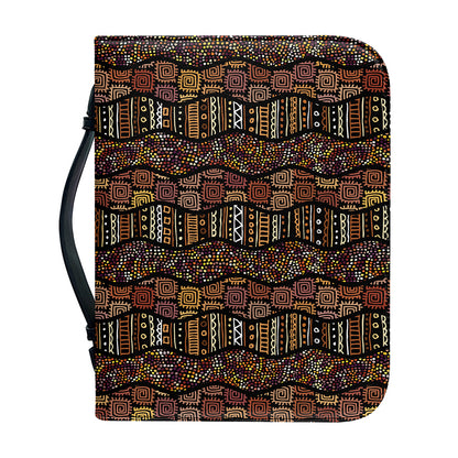 African Afro Inspired Pattern Print Leather Bible Cover