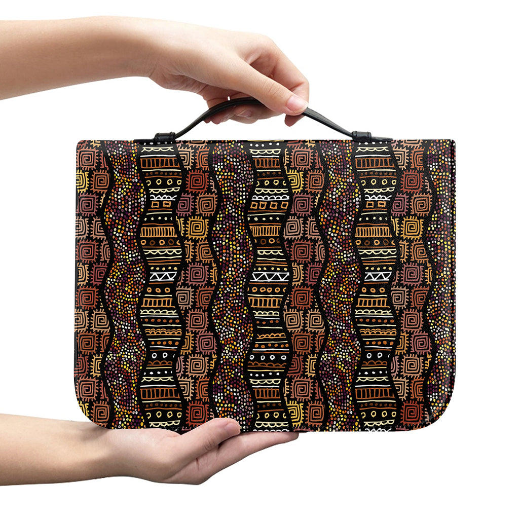 African Afro Inspired Pattern Print Leather Bible Cover