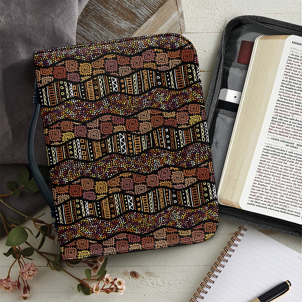 African Afro Inspired Pattern Print Leather Bible Cover
