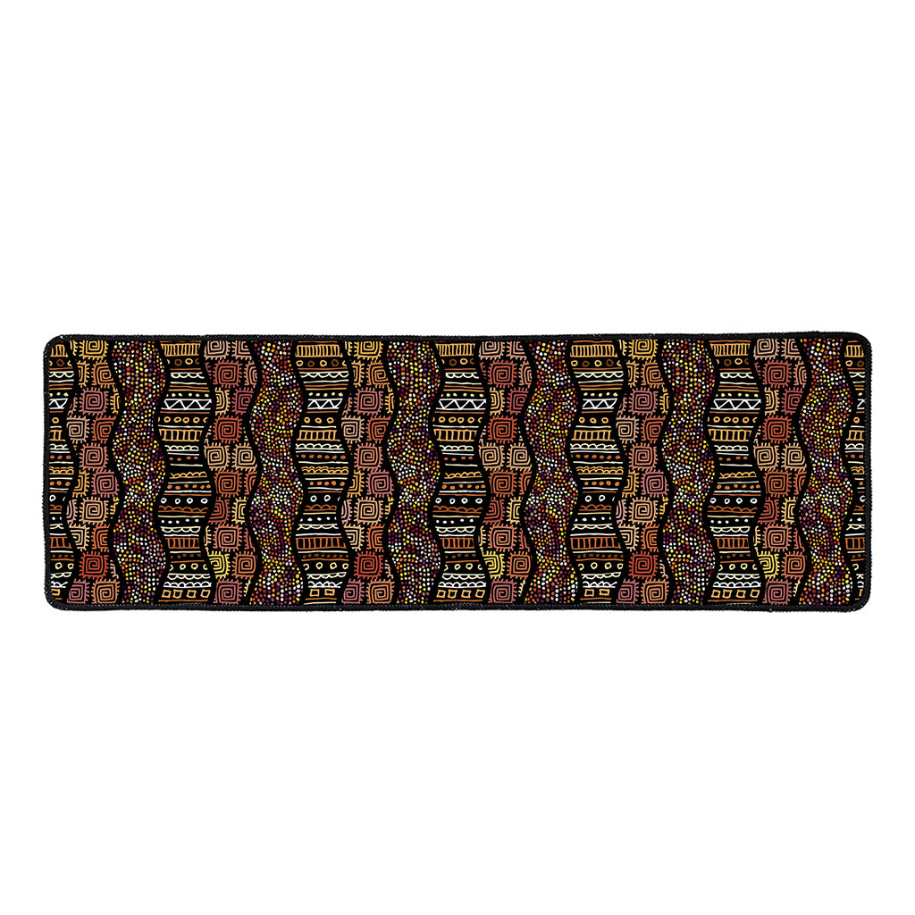 African Afro Inspired Pattern Print Long Kitchen Mat