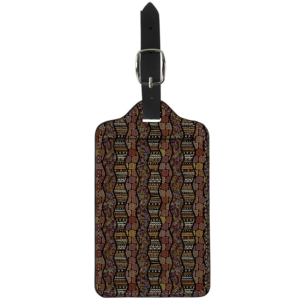 African Afro Inspired Pattern Print Luggage Tag