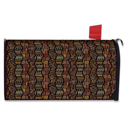 African Afro Inspired Pattern Print Mailbox Cover