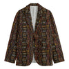 African Afro Inspired Pattern Print Men's Blazer