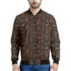 African Afro Inspired Pattern Print Men's Bomber Jacket