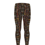 African Afro Inspired Pattern Print Men's leggings