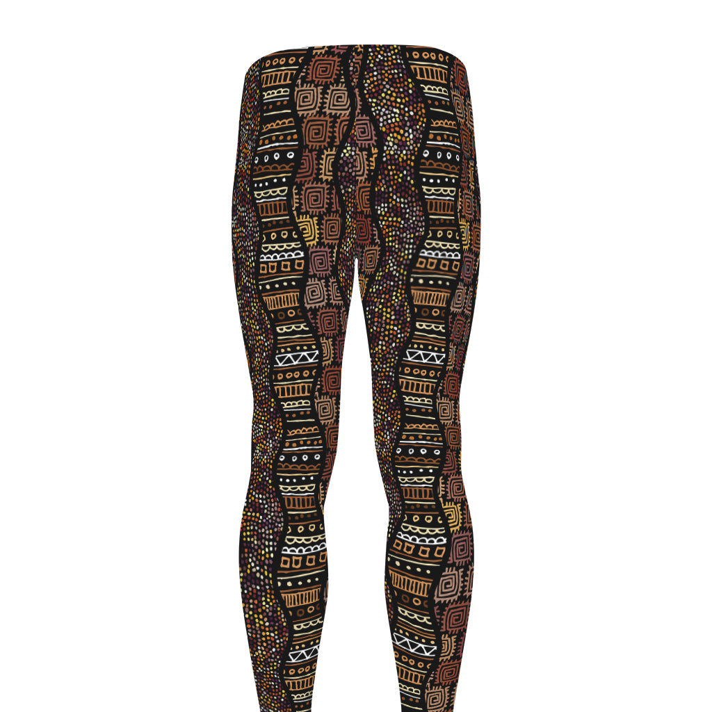 African Afro Inspired Pattern Print Men's leggings