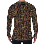 African Afro Inspired Pattern Print Men's Long Sleeve T-Shirt