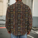 African Afro Inspired Pattern Print Men's Shirt Jacket