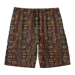 African Afro Inspired Pattern Print Men's Swim Trunks