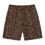 African Afro Inspired Pattern Print Men's Swim Trunks