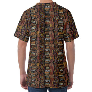 African Afro Inspired Pattern Print Men's Velvet T-Shirt