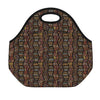 African Afro Inspired Pattern Print Neoprene Lunch Bag