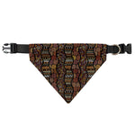 African Afro Inspired Pattern Print Over The Collar Dog Bandana
