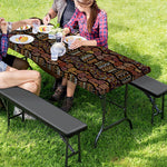 African Afro Inspired Pattern Print Picnic Table Cover