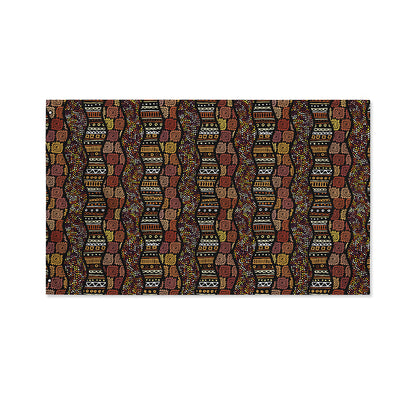African Afro Inspired Pattern Print Polyester Flag