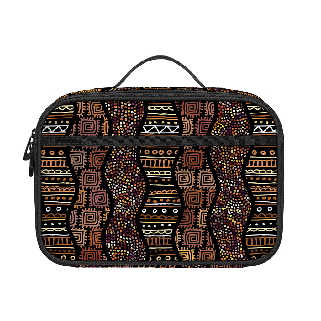 African Afro Inspired Pattern Print Portable Lunch Bag