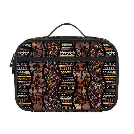 African Afro Inspired Pattern Print Portable Lunch Bag
