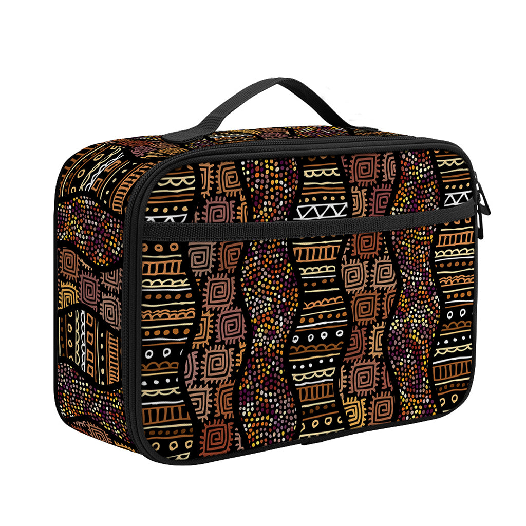 African Afro Inspired Pattern Print Portable Lunch Bag