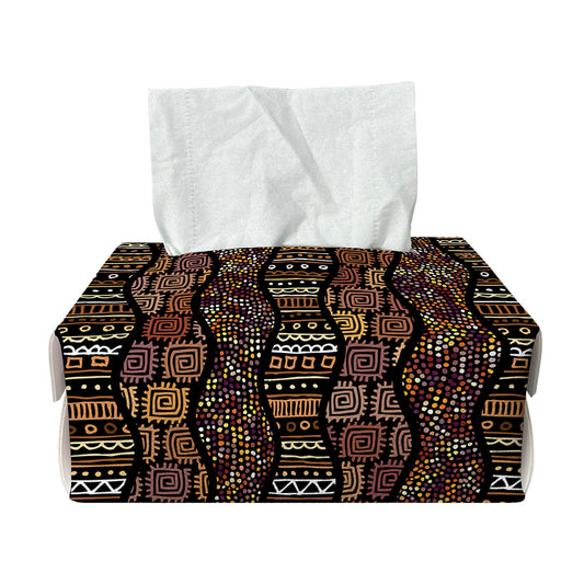 African Afro Inspired Pattern Print Rectangle Tissue Box Cover