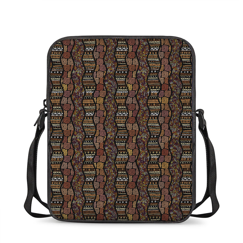 African Afro Inspired Pattern Print Rectangular Crossbody Bag