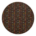 African Afro Inspired Pattern Print Round Blanket