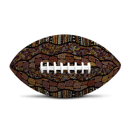 African Afro Inspired Pattern Print Rugby Ball