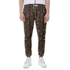 African Afro Inspired Pattern Print Scuba Joggers