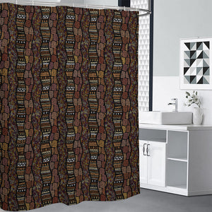 African Afro Inspired Pattern Print Shower Curtain