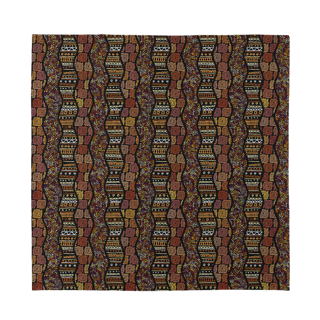 African Afro Inspired Pattern Print Silk Bandana