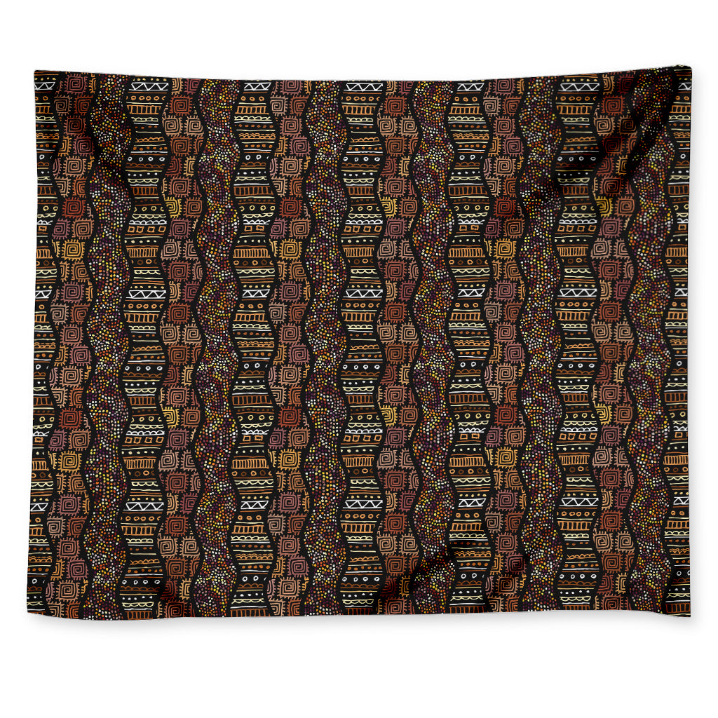 African Afro Inspired Pattern Print Tapestry