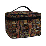 African Afro Inspired Pattern Print Travel Makeup Bag
