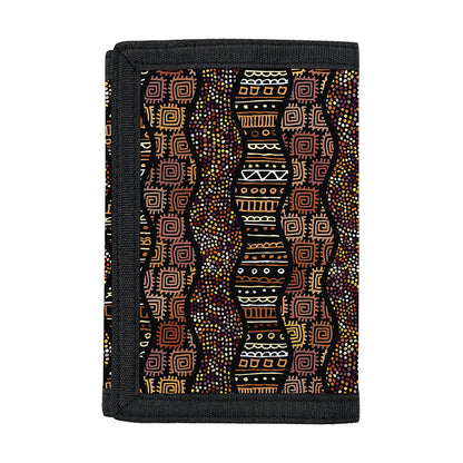 African Afro Inspired Pattern Print Trifold Wallet