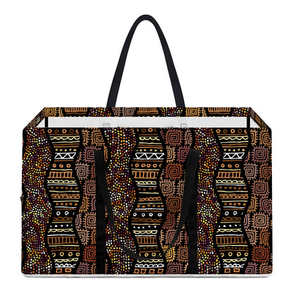 African Afro Inspired Pattern Print Utility Tote Bag
