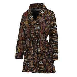 African Afro Inspired Pattern Print Women's Bathrobe