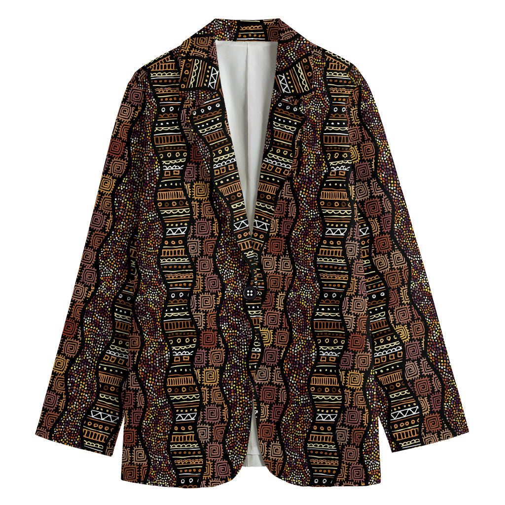 African Afro Inspired Pattern Print Women's Blazer