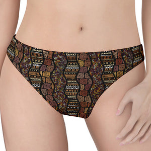 African Afro Inspired Pattern Print Women's Thong