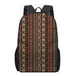 African Ethnic Pattern Print 17 Inch Backpack