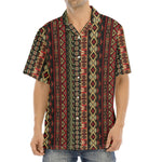 African Ethnic Pattern Print Aloha Shirt