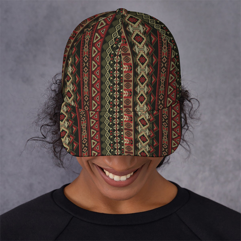 African Ethnic Pattern Print Baseball Cap