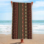 African Ethnic Pattern Print Beach Towel
