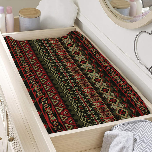 African Ethnic Pattern Print Changing Pad Cover