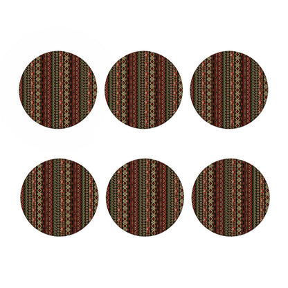 African Ethnic Pattern Print Coaster Set