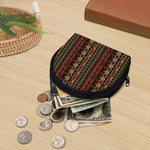 African Ethnic Pattern Print Coin Purse