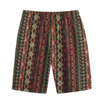 African Ethnic Pattern Print Cotton Shorts