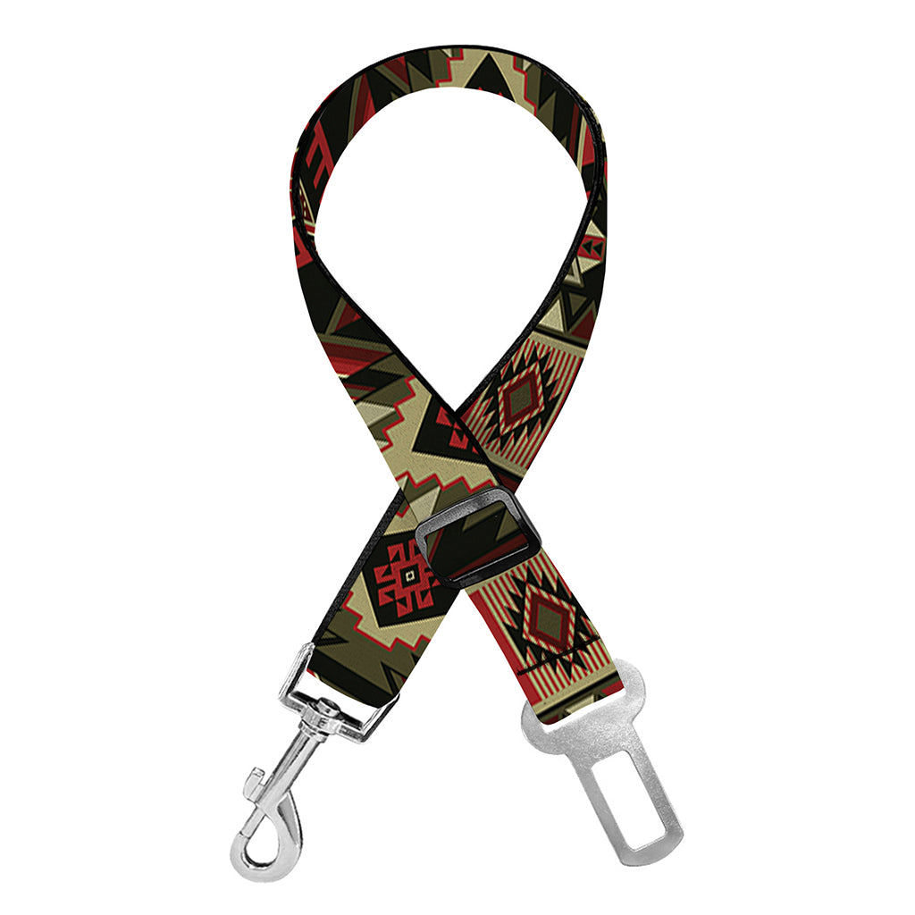 African Ethnic Pattern Print Dog Seat Belt