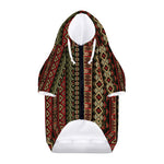 African Ethnic Pattern Print Dog Zip Up Hoodie
