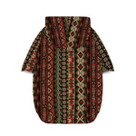 African Ethnic Pattern Print Dog Zip Up Hoodie